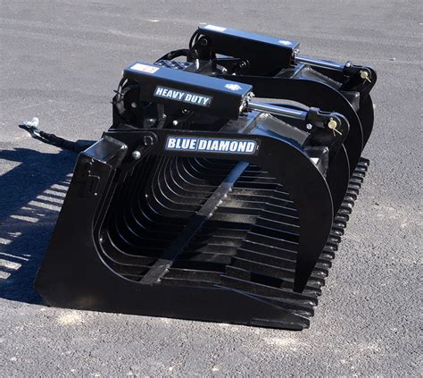 rock grapple bucket for skid steer|heavy duty grapple bucket.